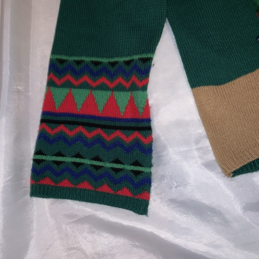 Holiday Time Feliz Navidad Christmas Ugly Sweater Women's XL(16-18) Multicolors - Picture 5 of 8